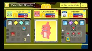 Pokemon Quest Evolution Level Charmander to Charmelon Lv 16 [upl. by Nimajnab]