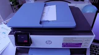 How To Do SCAN With HP Officejet Pro 8135E Printer Print and Share To Email [upl. by Elwee]