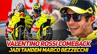 ISTIMEWA🔥VALENTINO ROSSI COMEBACKDIBEKALI DESMOSEDICI GP23 TERBARUJADI TANDEM MARCO BEZZECCHI [upl. by Airitac833]