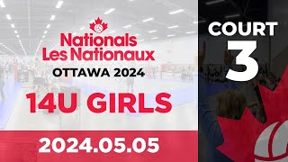 2024 Volleyball Canada Nationals 🏐 Ottawa 14U Girls  Day 3  Court 3 20240505 [upl. by Ativoj799]