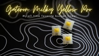 Gateron Milky Yellow Pro Linear Switch Review [upl. by Trebled]