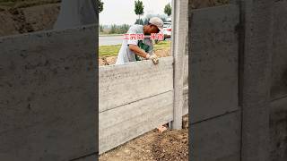 Install concrete prefabricated board walls craft [upl. by Berkie]