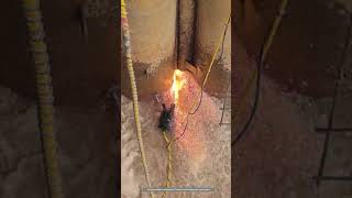 Use Flame Cutting Equipment To Cut CT Buckle Of Steel Pipe Piles Underwater [upl. by Debbie]