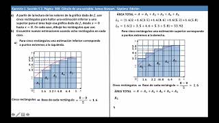 Solucionario Cálculo de una variable Sección 51 Áreas y distancias Ejercicio 1 J Stewart 7e [upl. by Verada]