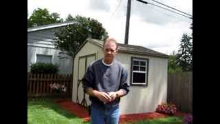 10x8 Storage Shed Kit by Handy Home Review [upl. by Eelrebmyk]