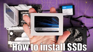 How to install 25 inch SSD and setup in Windows featuring Crucial MX500 and BX500 [upl. by Lauro661]