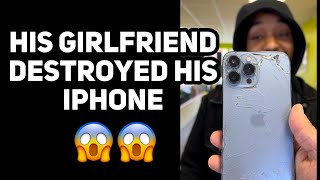 His Girlfriend Tried to Get inside His iPhone 😱 Watch till the end ‼️ [upl. by Lewellen]