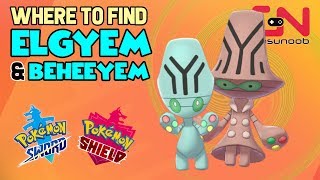 Where to find Elgyem amp Beheeyem  How to Evolve  Pokemon Sword and Shield Evolution [upl. by Bayly879]