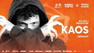 Kaos 🇩🇪  GRAND BEATBOX BATTLE 2023 WORLD LEAGUE  Producer Showcase Round 1 [upl. by Lyris]