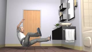 Wearable airbag protects elderly people from falls [upl. by Granny]