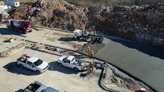 Concrete Pour at Rumpke Bloomington Indiana [upl. by Oigile]