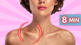 Get a Sexy Collarbone ➜ 8 Minutes of Exercises for Collarbone Area Shoulders and Neck At Home [upl. by Ahseetal305]