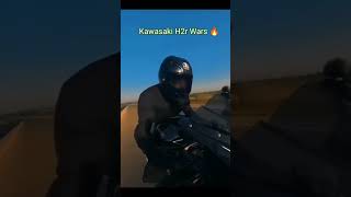 kawasaki H2r VS H2 🔥🔥🔥dopemotovlog superbikes shorts subscribe sportsbike [upl. by Elleron]