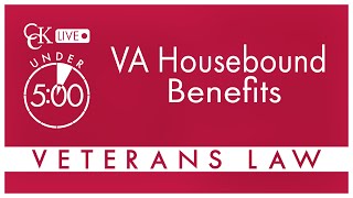 VA Housebound Benefits Special Monthly Compensation [upl. by Imerej]