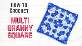 How to Crochet a Granny Square in TWO COLORS for Beginners [upl. by Itirp]