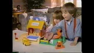 1986 FisherPrice Little People School playset commercial [upl. by Aicilehp]