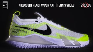 First Look  NikeCourt React Vapor NXT Tennis Shoes  Tennis Express [upl. by Wilonah]