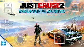 MAIN GAME JUST CAUSE 2 DI ANDROID  WINLATOR PC EMULATOR 60100 FPS HIGH SETTING [upl. by Ariew]