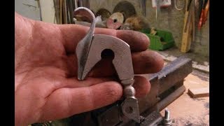 Wheellock pistol build 1650 pt 19 making the jaws [upl. by Bartlet]