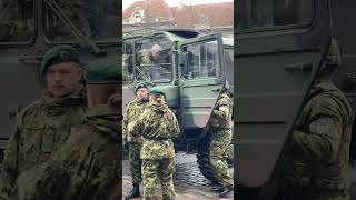 NATO soldiers Estonian army Tallinn 2024 Preparing before Independence Day independenceday [upl. by Leighton]