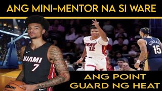 Ang miniMENTOR na si Ware ng KAPITAN na si ADEBAYO at ALAMAT na si Haslem at ang PG ng HEAT [upl. by Kanya]