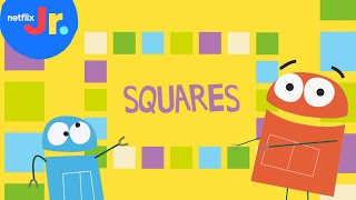 Learn All About Squares 🟨 Shape Songs with the StoryBots  Netflix Jr [upl. by Three]