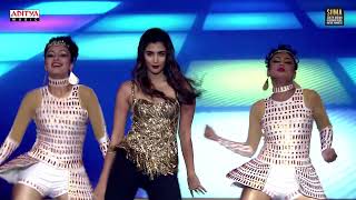 Actress Pooja Hegde Dance For Jigelu Rani Song  Rangasthalam Pre Release Event [upl. by Eirb102]