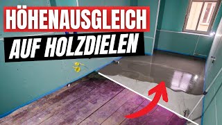 Holzboden bis 30cm ausgleichen ⎜Ardex Stronglite 🤩 [upl. by Florenza]