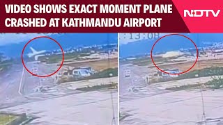 Kathmandu Plane Crash  Video Shows Exact Moment Plane Crashed At Kathmandu Airport [upl. by Drahcir]