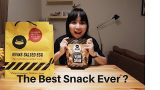 IRVINS SALTED EGG FISH SKIN  Review amp Unboxing [upl. by Eagle]