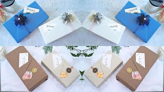 2 Fantastic Gift Box Wrap Ideas・Tutorial Paper Crafts Compilation・ISasaki Original [upl. by Atronna]