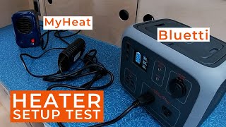 Teardrop Camper Heater Setup  MyHeat amp Bluetti [upl. by Alford459]