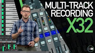 Multitrack Recording Setup  Behringer X32 [upl. by Ytirehc992]