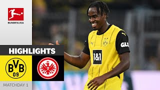 Matchwinner Gittens Decides Match  Borussia Dortmund  Eintracht Frankfurt 20  Highlights  MD 1 [upl. by Llenrrad]