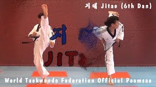 WT Taekwondo Black Belt Poomsae Jitae  품새 지태  TaekwonWoo [upl. by Muire]