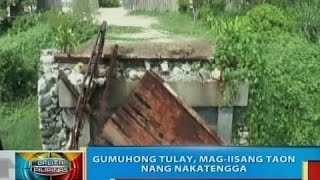 BP Gumuhong tulay sa Pagudpud Ilocos Norte magiisang taon nang nakatengga [upl. by Carmena]