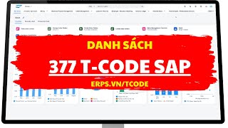 Danh sách 377 Tcode SAP  Transaction code ERP SAP  ERPSVN [upl. by Russell]