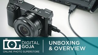 Sony Alpha a6000 Mirrorless Digital Camera with 1650mm Power Zoom Lens  Unboxing amp Overview [upl. by Kelwin]