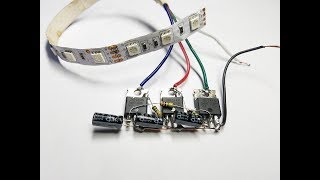 How to Make a Superb Effect RGB LED Strip Controller Circuit [upl. by Ahsinar]