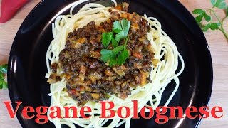 Vegane Bolognese Rezept  Linsen Bolognese  Beluga Linsen zubereiten  Vegan Spaghetti Bolognese [upl. by Ahsikel]