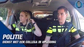 POLITIE  DIENST MET EEN COLLEGA IN OPLEIDING  AANRIJDING  VERDACHTE SITUATIE [upl. by Main]