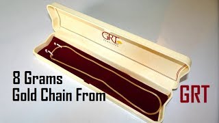 8 Grams Gold Chain Model From GRT Jewellers Tirupati [upl. by Anicul]