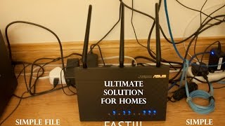 80211ac Router Asus RTAC68U Review ULTIMATE solution for homes [upl. by Avilys]