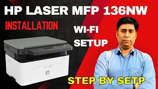 How To Download amp Installation Hp Laserjet mfp 136nw Driver  HP 136nw WIFI amp USB Installation [upl. by Zhang803]