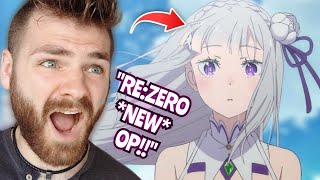 OMFG WHAT IS THIS  REZERO SEASON 3 OPENING amp ENDING  FIRST TIME REACTION [upl. by Leta]