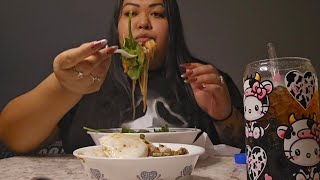 Vermicelli Noodle Salad Mukbang [upl. by Philan]