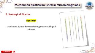 2 Serological Pipette 25 common plasticware used in microbiology labs microbiology laboratory [upl. by Rusticus]