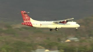 TransNusa ATR72600 PKTNK landing at Labuan Bajo Airport [upl. by Adin]