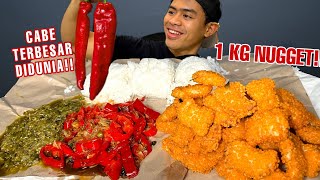 MUKBANG CHICKEN NUGGET SEGUNUNG PAKE TUMIS CABE TERBESAR DIDUNIA [upl. by Sheepshanks]