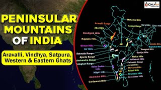 Peninsular Mountains of India Mapping  INDIAN GEOGRAPHY   UPSC 202324  OnlyIAS [upl. by Notnert]